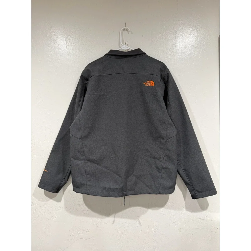 The North Face Apex Bionic 2 Jacket Mens Large Grey Orange WindWall Softshell